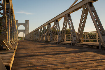 Waco Suspension Bridge - obrazy, fototapety, plakaty