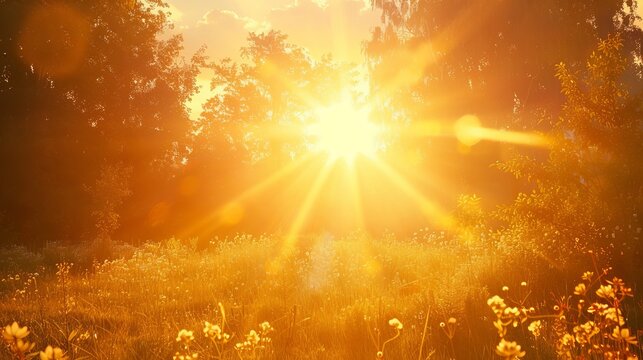When the sun's rays make us feel warm, the temperature outside is high. This warm weather is what we call summer.
