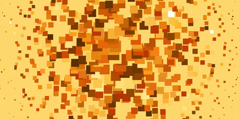 Light Orange vector pattern in square style.