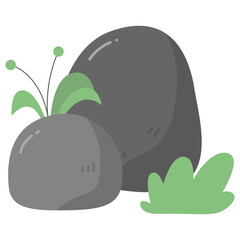 Rock And Grass