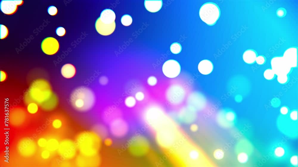 Poster bokeh particles with gradient background. computer generated 3d render