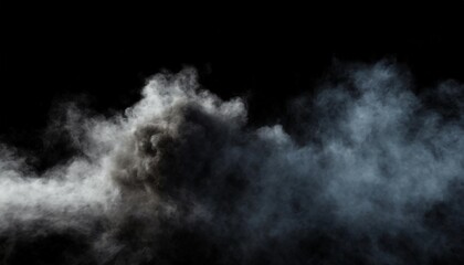 smoke clouds steam mist fog and white foggy vapor 3d realistic smoke from dust particles isolated...