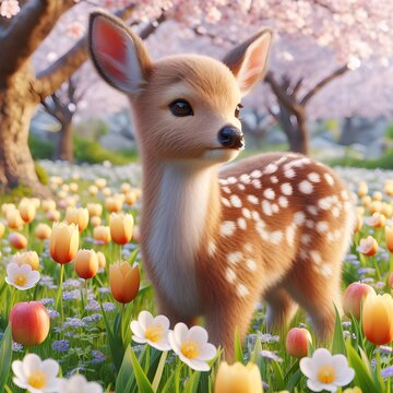 Happy cute funny perfect beautiful playful joyful adorable pretty animated reindeer fawn stag nature animated wildlife zoo animals pic

