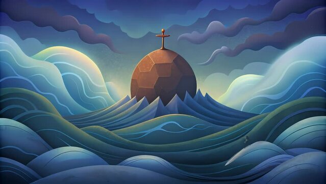 Like a rock that remains steadily anchored in the midst of a tumultuous storm those who are perseed for righteousness remain steadfast and