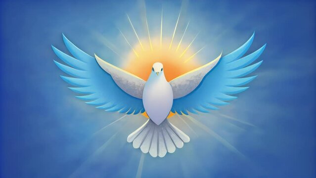 The dove representing the Holy Spirit is a symbol of peace and purity. Just as doves are often associated with peace the Holy Spirit brings