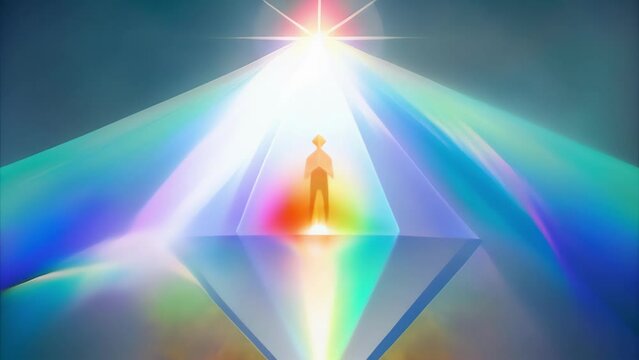 The image of light passing through a prism reflects the diversity and unity of the Father Son and Holy Spirit each distinct yet perfectly