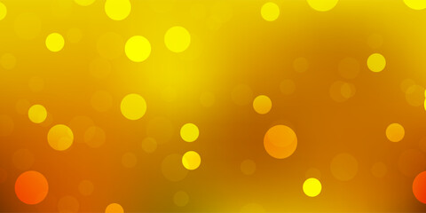 Dark green, yellow vector backdrop with chaotic shapes.