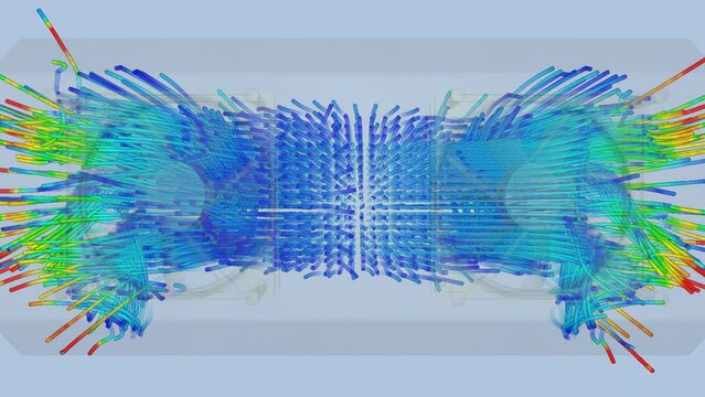 CFD simulation Computational fluid dynamics - Cooling tray airflow simulation