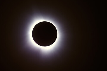 Total solar eclipse April 2024 in Ohio, United States - obrazy, fototapety, plakaty