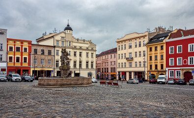 Fototapeta na wymiar Jupiter fountain - Olomouc - Czech Republic