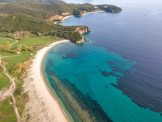 Sithonia coastline near Azapiko North Beach, Chalkidiki, Greece