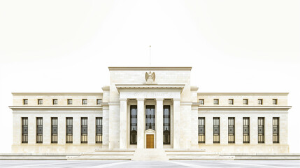 Sfondo per presentazione in ambito finanziario. Banca Centrale. Federal Reserve.