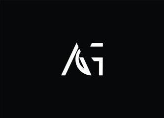 AG logo design creative logo design and modern logo
