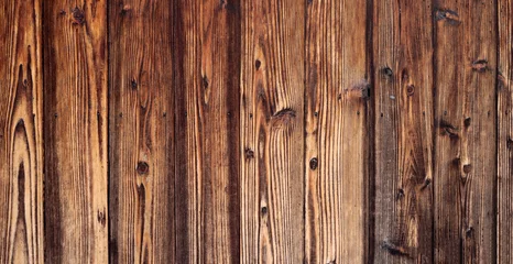 Tuinposter Wooden wall texture for background. © Bowonpat