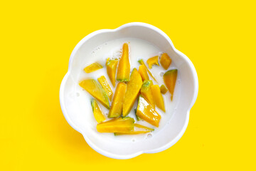 Sweet pumpkin in coconut milk