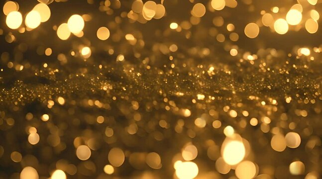 Radiant Display of Gold Sparkle and Glitter Dust