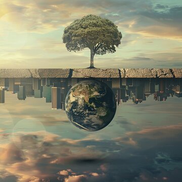 Income inequality The gap between the rich and the poor, often measured by the Gini coefficient , futuristic background