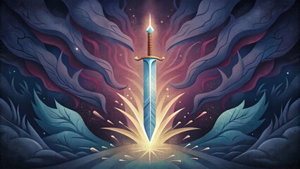 The Sword of the Spirit is like a sharp douged blade ready to strike down any lies or deceit that the enemy may try to throw our way. Just as a - obrazy, fototapety, plakaty