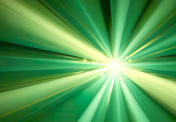 abstract green yellow  background with rays