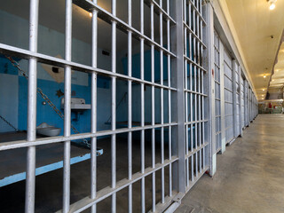 Prison bars that are closed