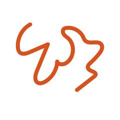 Abstracts Squiggly Lines Decor 