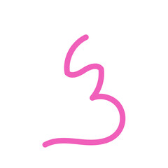 Abstracts Squiggly Lines Decor 