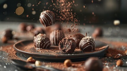 delicious chocolate truffle