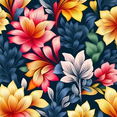 Seamless floral vector design