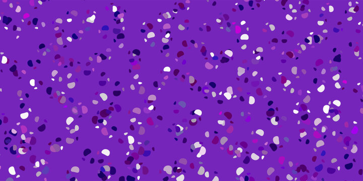 Light purple vector texture with memphis shapes.
