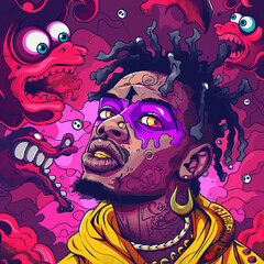  Hype Beast Cartoon illustration