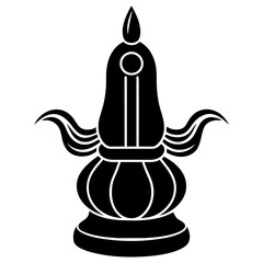 magic lamp isolated on white