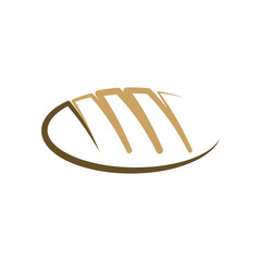 bread line logo bakery icon vector