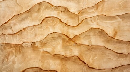 Close-up of textured wooden panel featuring wavy wood design - obrazy, fototapety, plakaty
