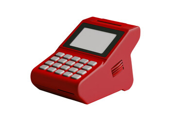 Red Point of Sale Terminal