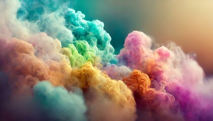 ai generative of hyper realistic of The smoke is billowing like a forest fire, but the colors are...