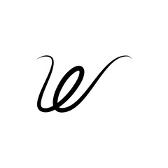 initials letter v and e ve signature logo vector