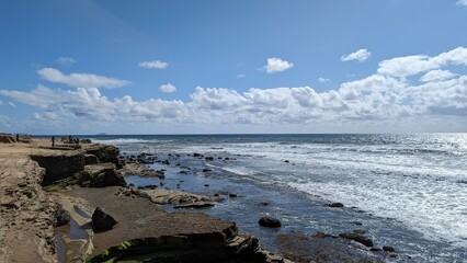 beach and rocks, Southern California coastline