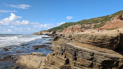 beach and rocks, Southern California coastline