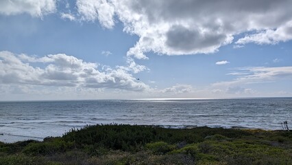 clouds over sea