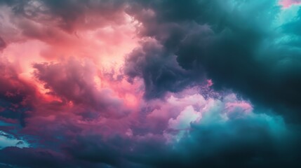 Fototapeta na wymiar Storm clouds generative ai