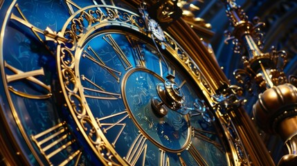 Obraz premium Clock and calendar generative ai