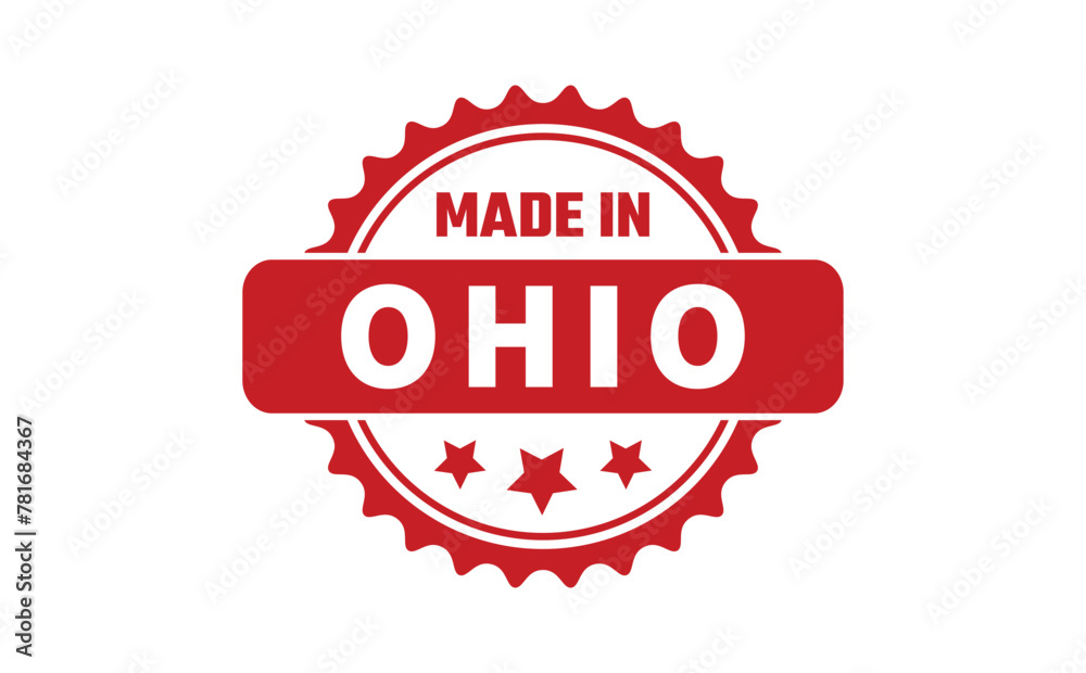 Wall mural Made In Ohio Rubber Stamp