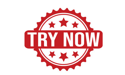 Try Now Rubber Stamp Seal Vector