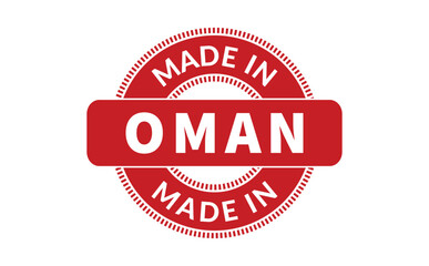 Made In Oman Rubber Stamp