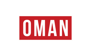 Oman Rubber Stamp Seal Vector