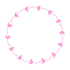 vector floral frame design template