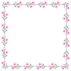 vector floral frame design template