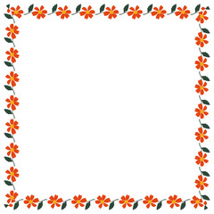 Obraz premium vector floral frame design template