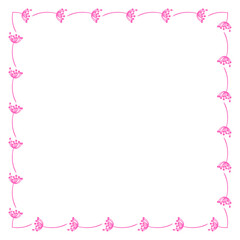 Fototapeta na wymiar vector floral frame design template