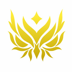 illustration vector graphics of tribal art design elegant golden owl head